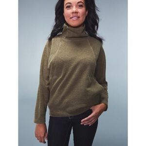 REI Hemp Army Green Wallace Lake Dolman Pullover